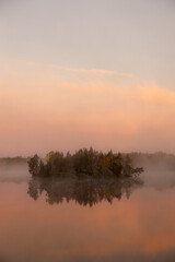 island on the lake