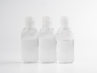 Hand sanitizer. Gel for hand hygiene. Antiseptic hand washing.