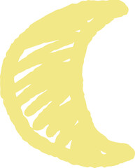 Moon Sky Night Minimal Drawing