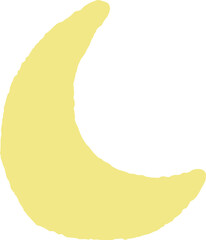 Moon Sky Night Minimal Drawing