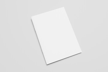 Blank magazine cover book. Ready for mockup with soft shadows