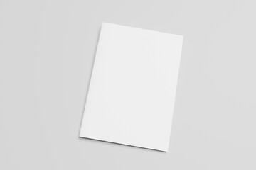 Blank magazine cover book. Ready for mockup with soft shadows