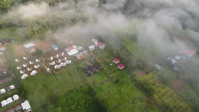 Morning fog, the high angle at Phu Thap Boek, Phetchabun Province