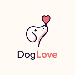 dog love logo design inspiration