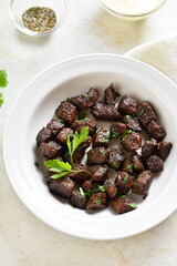 Garlic butter steak bites