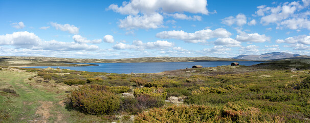 The mountain lake Lille Orkelsjøen, Norway