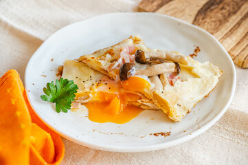 きのこのガレット