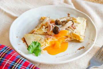 きのこのガレット