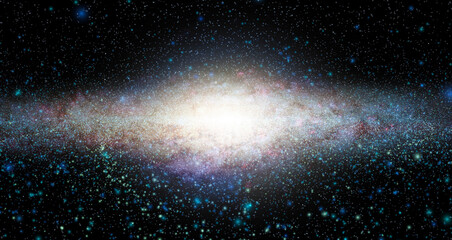 Elliptical Galaxy - obrazy, fototapety, plakaty