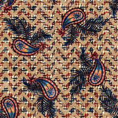 Obraz premium ESTAMPA COM ORNAMENTOS E TEXTURA