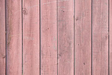 Fototapeta premium The texture of an old tree. The texture of wood with knots and holes. The texture of a painted fence. Old painted fence.