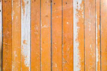 The texture of an old tree. The texture of wood with knots and holes. The texture of a painted fence. Old painted fence.