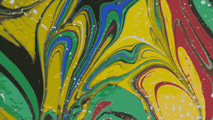 Abstract art background vector. Modern shape art. Marble texture blob pattern design background.