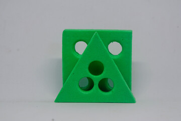 green toy for abstract background