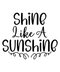 Sunflower SVG, Sunshine Svg, Shine svg, Flower Svg,