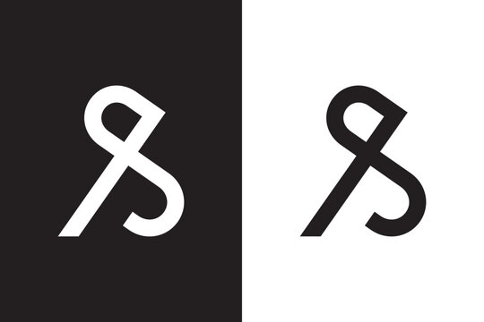 Modern JQ or QJ Letter Logo Design