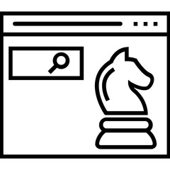 Ethical SEO Line Vector Icon