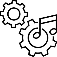 Audio Optimization Line Vector Icon