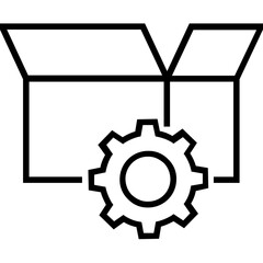 SEO Package Line Vector Icon