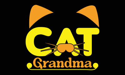 Cat t-shirt design vector template