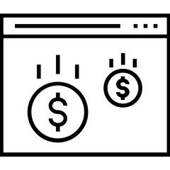 Monetizing Line Vector Icon