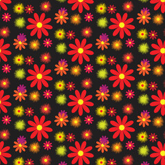 seamless pattern with flowers