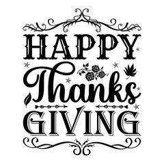 Thanks Giving Day SVG Design