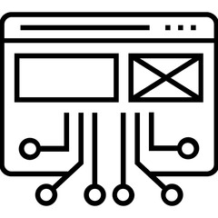 Technology Website Line Vector Icon