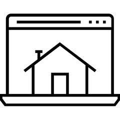 Landing Page Line Vector Icon