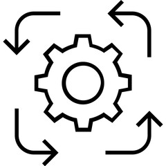 Project Revenue Line Vector Icon