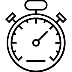Speed Optimization Line Vector Icon