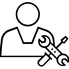 Technical Support Line Vector Icon