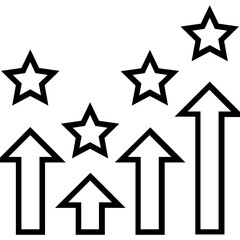 Ranking Line Vector Icon