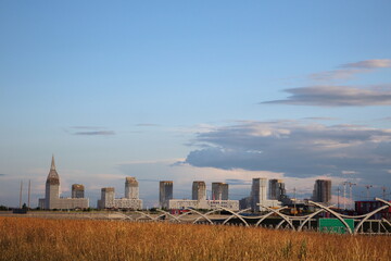 residential high-rise buildings in the city quarter