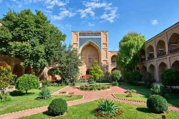 courtyard of a madras in tashkent, uzbekistan