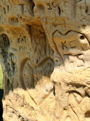 detail of a stone carving