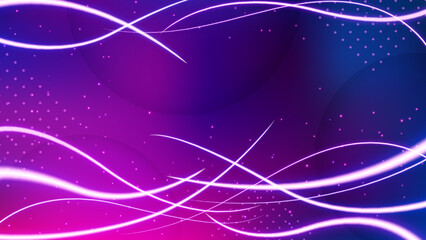 Fototapeta na wymiar Light Trail Background, Elegant Violet Line Crossing. Widescreen Vector Illustration