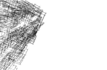 Architectural drawing vector illustration