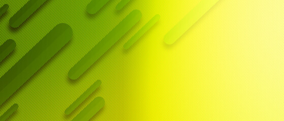 Minimal geometric green banner geometric shapes light technology background abstract design