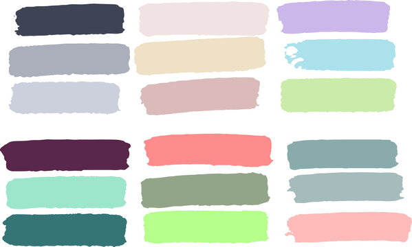 PNG. Colección armonías de color. Manchas planas para diseño web, etiquetas y maquillaje.