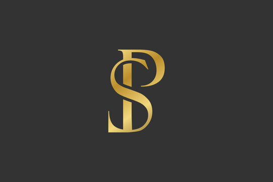 SP letter brand illsutration, SP mongram, PS lettermark Design