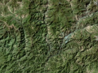 Monggar, Bhutan. High-res satellite. No legend