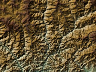 Monggar, Bhutan. Physical. No legend