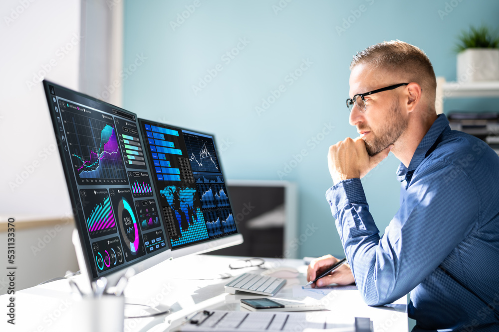 Poster kpi business analytics data dashboard