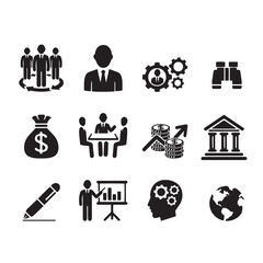 business icons set