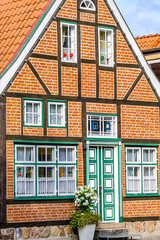 typical half timbered facade