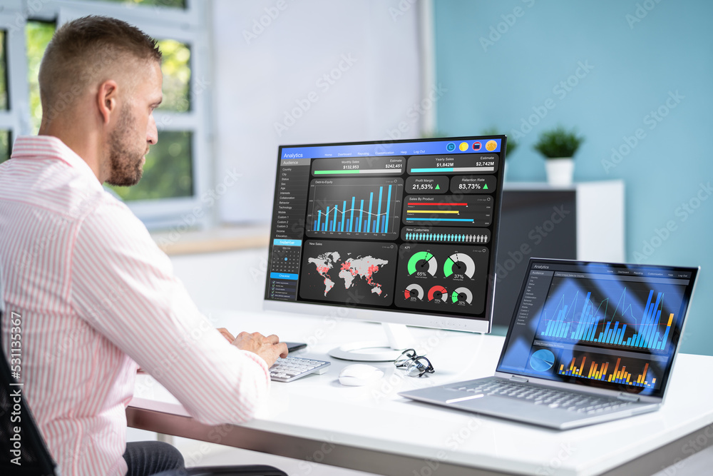 Poster KPI Business Analytics Data Dashboard