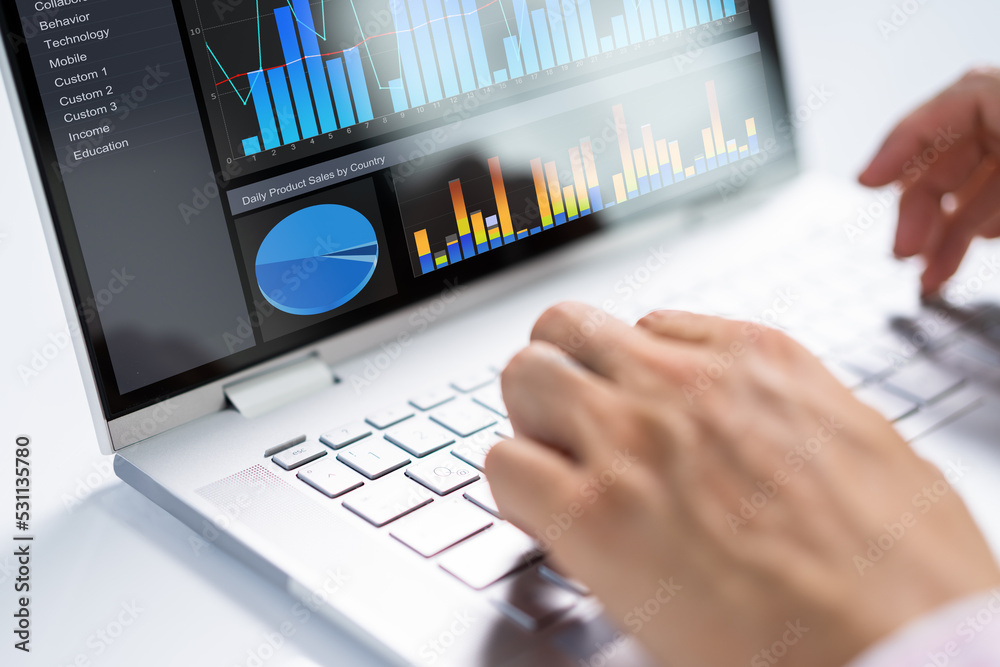 Aufkleber KPI Business Analytics Data Dashboard
