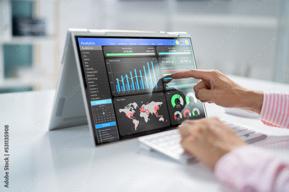 Poster KPI Business Analytics Data Dashboard
