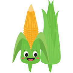 sweet and green corn